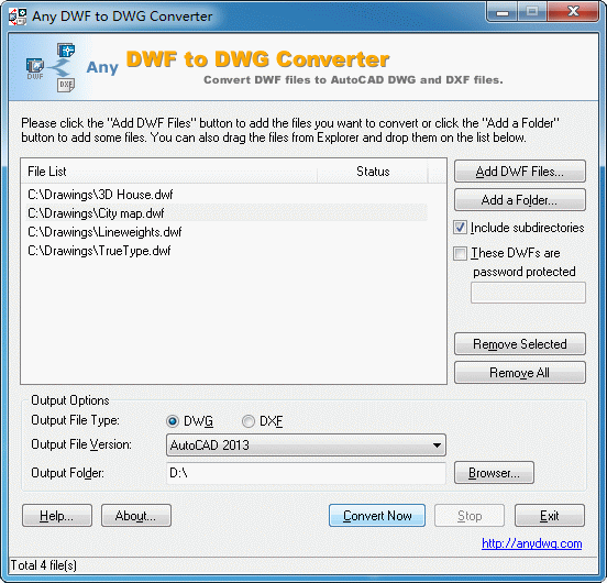 DWF to DWG Converter Any