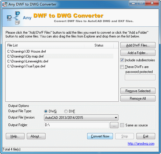 DWF to DWG Converter 2007.5
