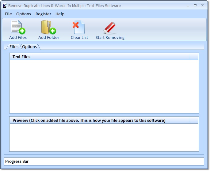 Remove (Delete) Duplicate Lines & Words In Multiple Text Files Software