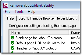 Remove about:blank Buddy