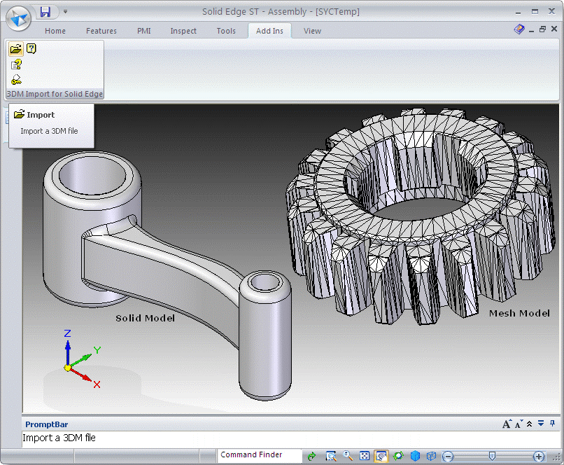 3DM Import for Solid Edge