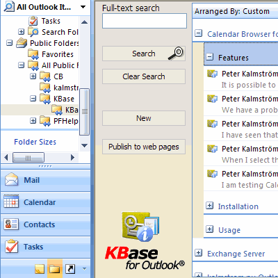 KBase for Outlook