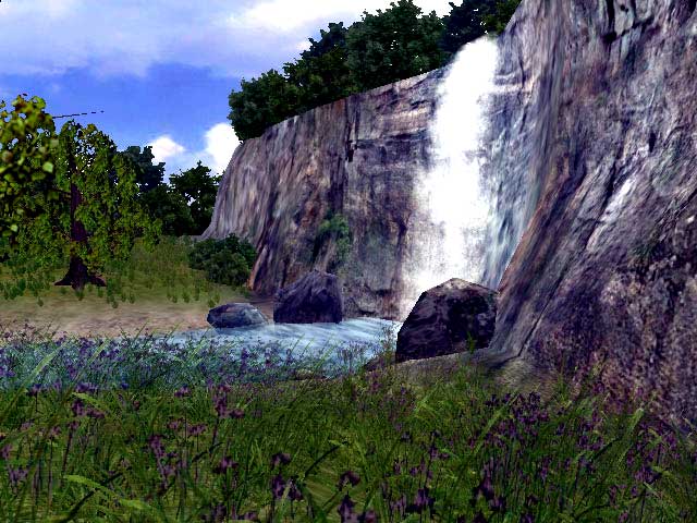 3D Vivid Waterfall Screensaver