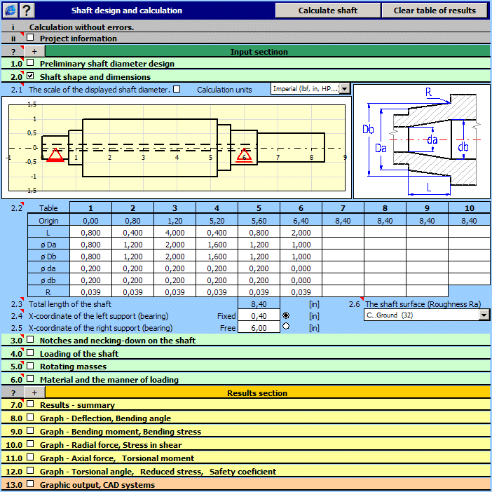 MITCalc - Shafts Calculation