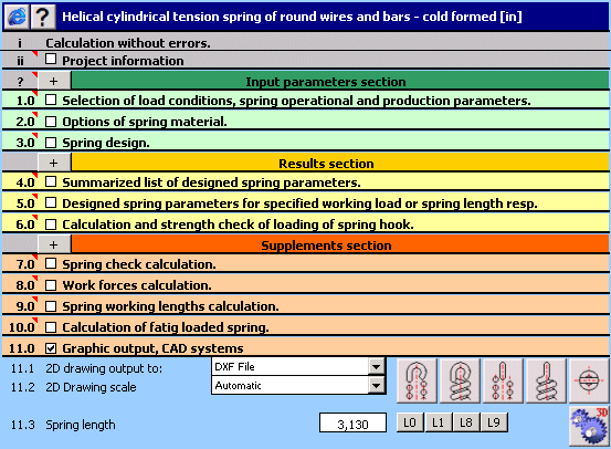 MITCalc - Tension Springs