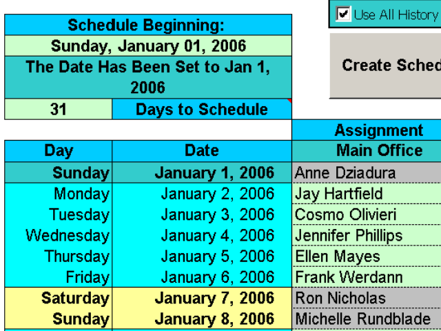 Create Floor Schedules for Your Agents