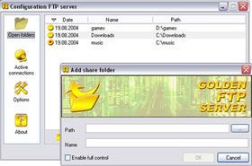 Golden FTP server