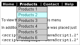 Active DHTML Drop Down JavaScript Menu