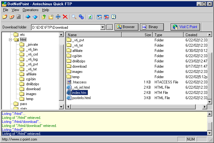 Antechinus Quick FTP