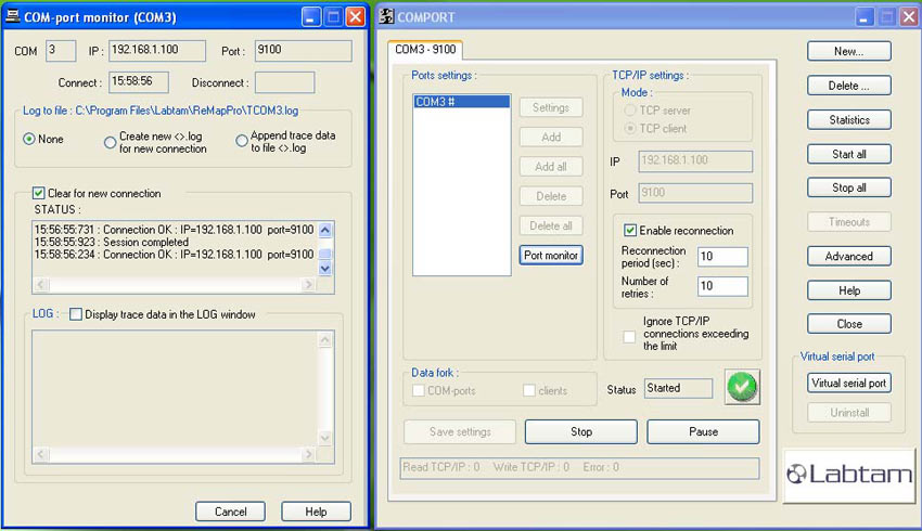 ReMapPro - COM port utility