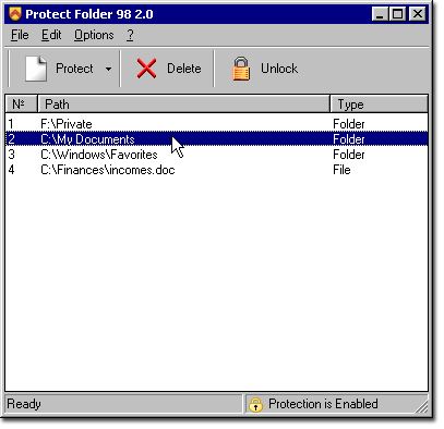 Protect Folder 98