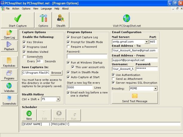 PCSnapShot Keylogger