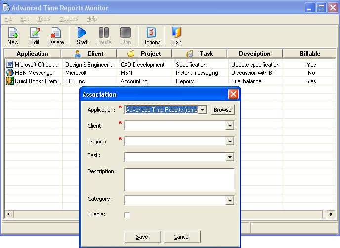 Advanced Time Reports Monitor