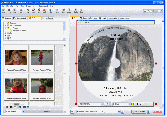 Acoustica CD/DVD Label Maker