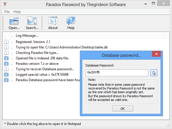 Paradox Password Recovery (TSPXP)