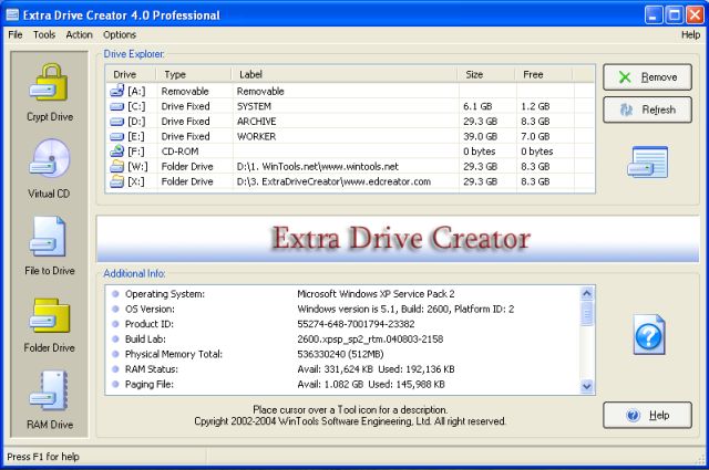 Extra Drive Creator Professional