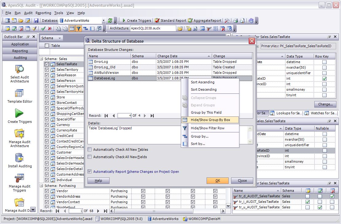 Apex SQL Audit