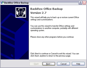 BackRex Office Backup