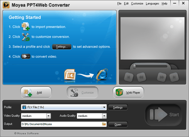 Moyea PPT4Web Converter