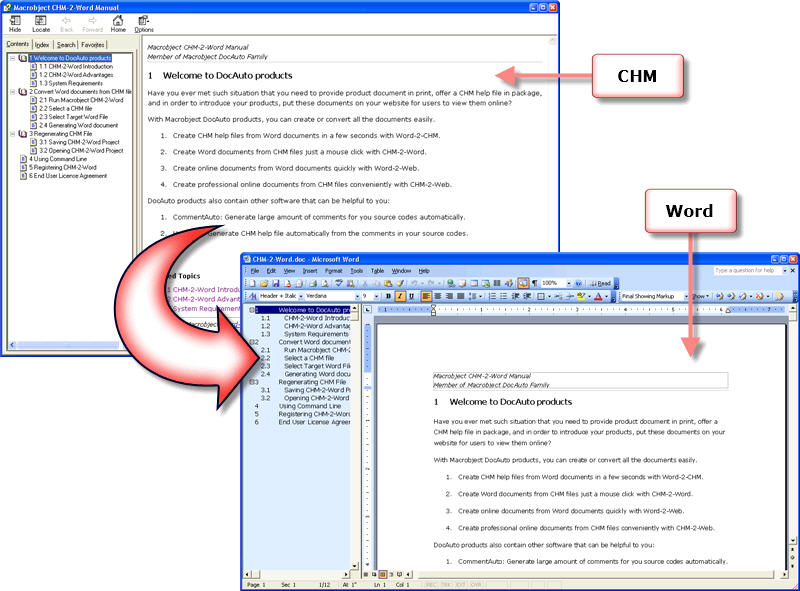 Macrobject CHM-2-Word 2007 Professional