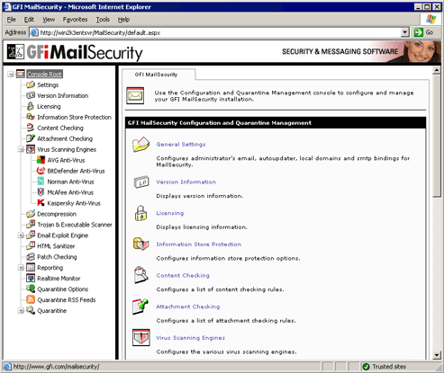 GFI MailSecurity for Exchange/SMTP