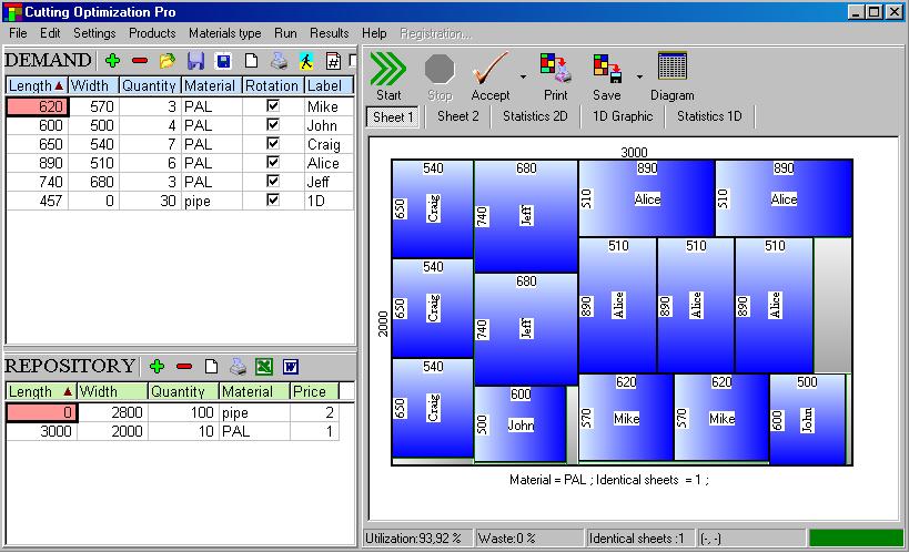 Cutting Optimization pro