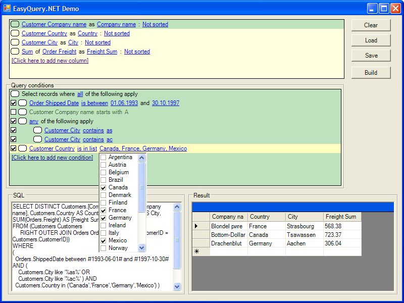 EasyQuery.NET (WinForms)