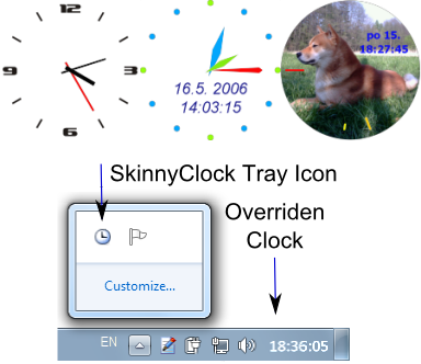 Skinny Clock