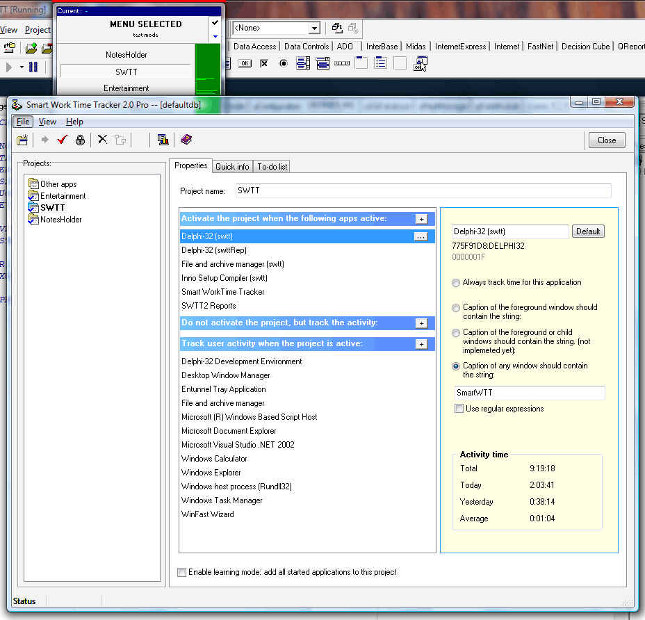 Smart WorkTime Tracker