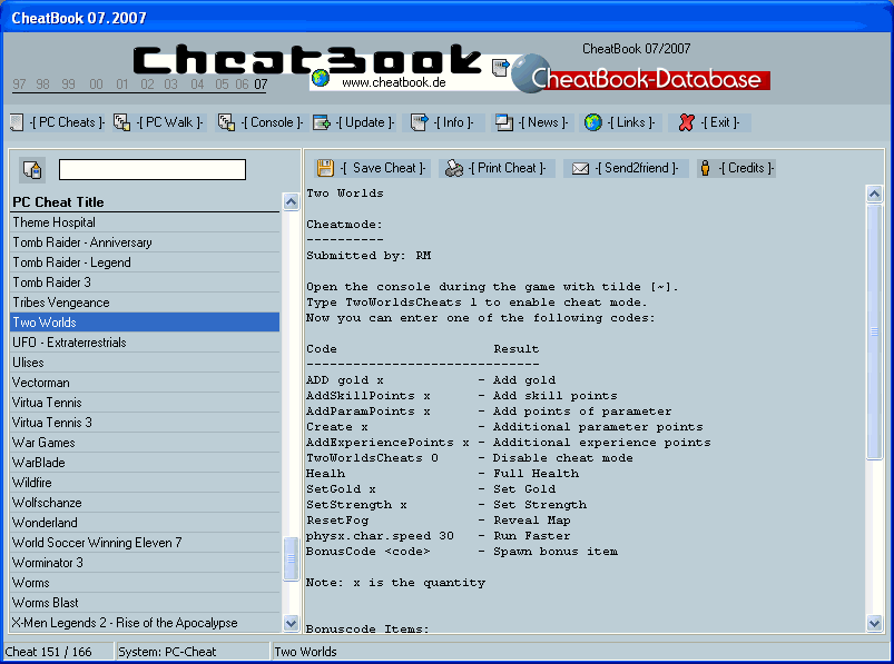 CheatBook Issue 07/2007