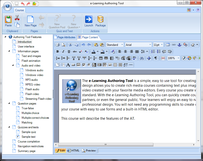 e-Learning Authoring Tool