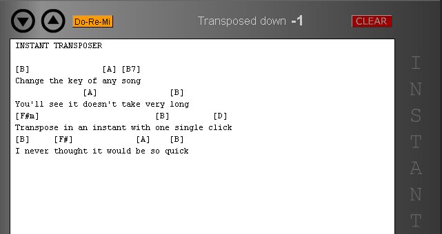 Instant Transposer