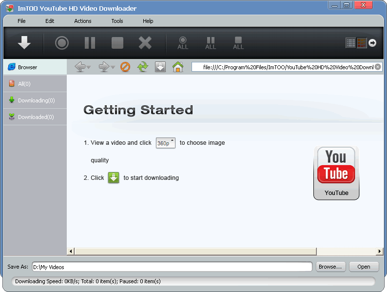 ImTOO YouTube HD Video Downloader