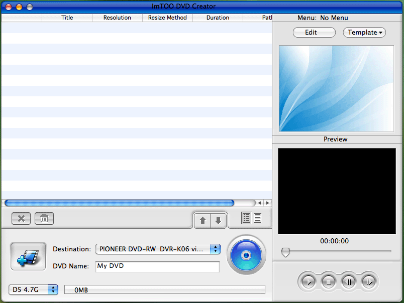 ImTOO DVD Creator for MAC