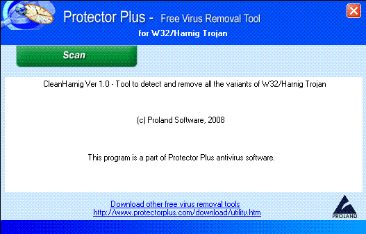 W32/Harnig Trojan Removal Tool.