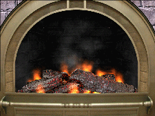 3D Cozy Fireplace Screen Saver