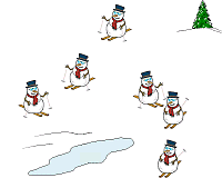 Frosty Goes Skiing Screen Saver