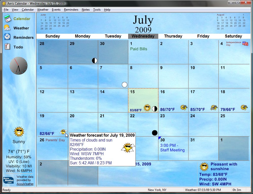 Aeris Calendar