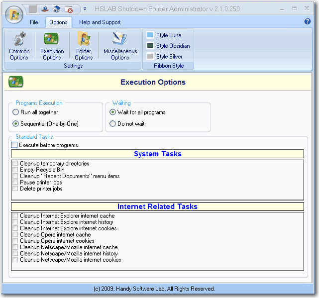 HSLAB Free Shutdown Folder