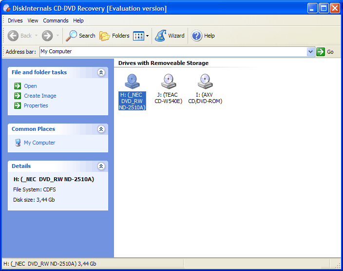 DiskInternals CD and DVD Recovery