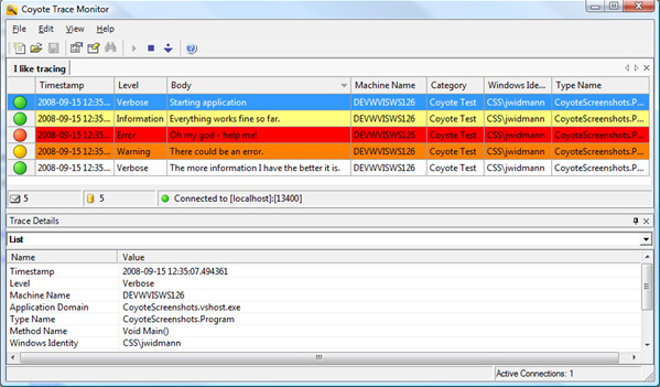 Coyote Tracing for .NET