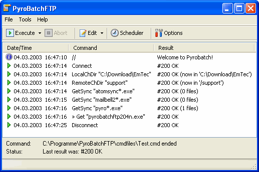 PyroBatchFTP Scripted FTP/SFTP Transfer