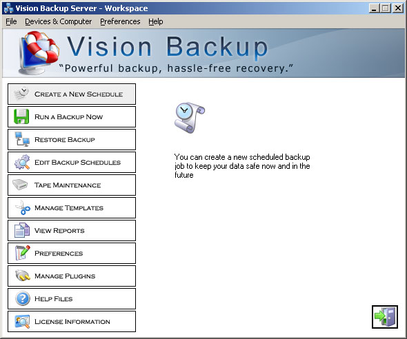 Vision Backup Home