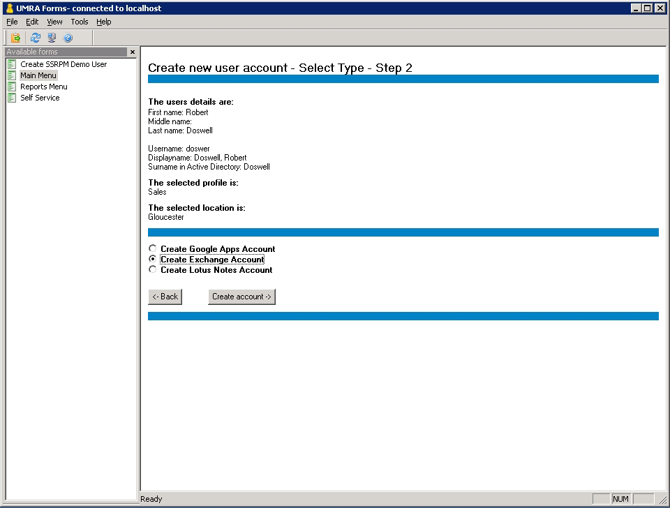 User Management Lite - Windows Users Management Administration