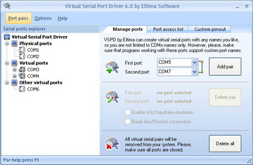 Eltima Virtual Serial Port Driver