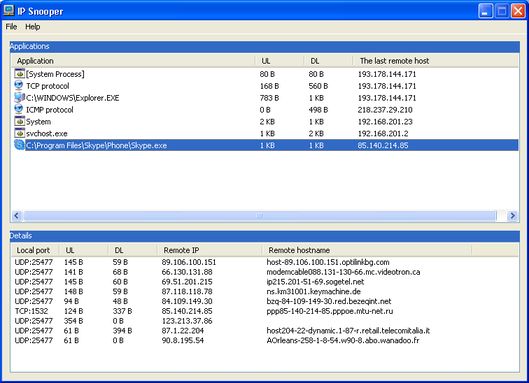 IP Traffic Snooper PCAP