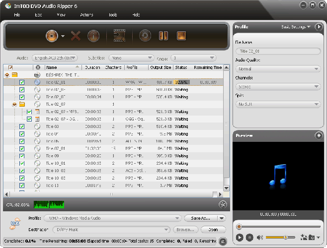ImTOO DVD Audio Ripper