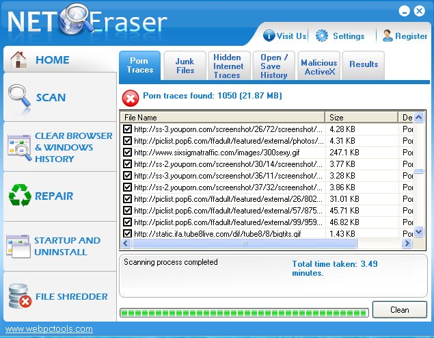 Internet Cleaner Software