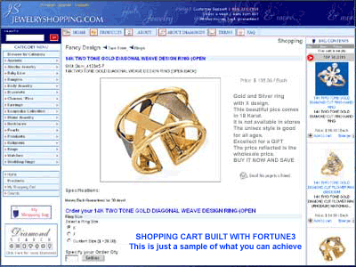 FORTUNE3 Shopping Cart Ecommerce Online