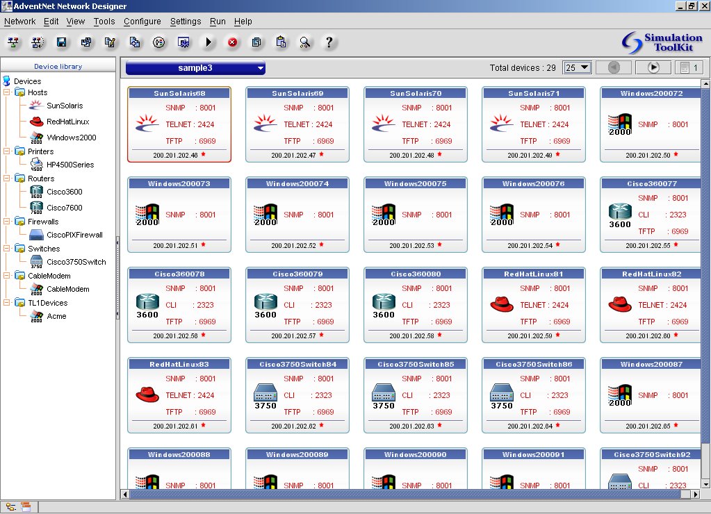 WebNMS Simulation Toolkit